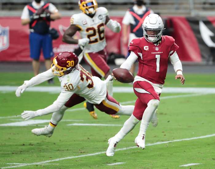 Kyler Murray TD Stride © Michael Chow via Imagn Content Services, LLC